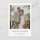 シンプルモダン写結婚真サンキューカード サンキューカード (正面)