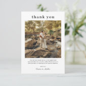 シンプルモダン写結婚真サンキューカード サンキューカード (スタンド正面)