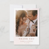 シンプルモダン写結婚真 サンキューカード (正面)