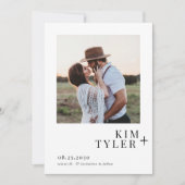 シンプルモダン写結婚真 セーブザデート (正面)