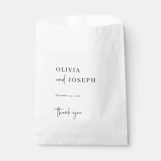 シンプルモダン制 |さん結婚ありがとう フェイバーバッグ (正面)