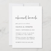 シンプルモダン制 | リハーサルブランチ 招待状 (正面)