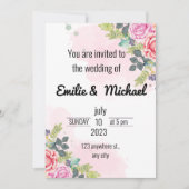 シンプルモダン制 |結婚式招待状 招待状 (正面)