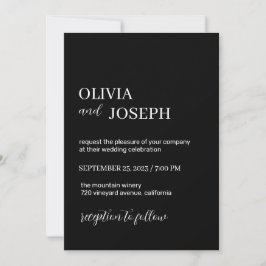 シンプルモダン制 |結婚式招待状 招待状