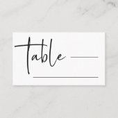 シンプルモダン制 | 結婚s プレイスカード (正面)