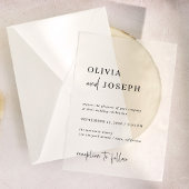 シンプルモダン制 | 結婚s ベラム紙招待状