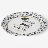 シンプルモダン卒業党 ペーパープレート (アングル)