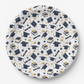 シンプルモダン卒業党 ペーパープレート (正面)