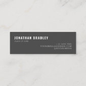 シンプルモダン卒業写真呼出カード コーリングカード (裏面)