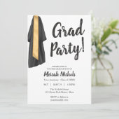 シンプルモダン卒業高校ColIege 招待状 (スタンド正面)