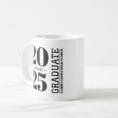 シンプルモダン卒業20__コーヒーマグ コーヒーマグカップ (正面左)