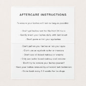 シンプルモダン可愛いハートエレガントフラッシュ 名刺 (内部フラット)