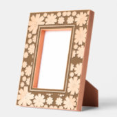 シンプルモダン可愛い花柄 レーザー彫刻フレーム (左)