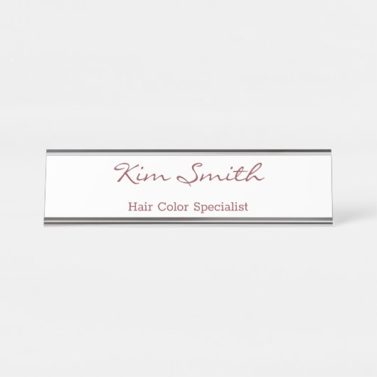 シンプルモダン名 デスクネームプレート (正面)