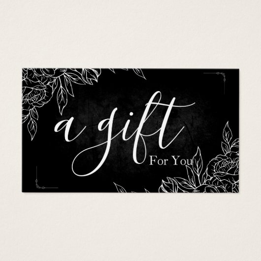 シンプルモダン商品券 (正面)