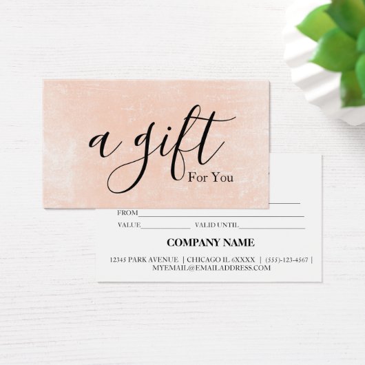 シンプルモダン商品券 (デスク)