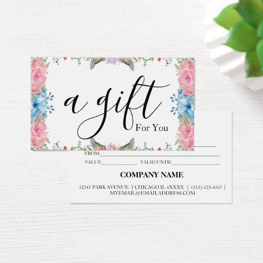 シンプルモダン商品券 (デスク)