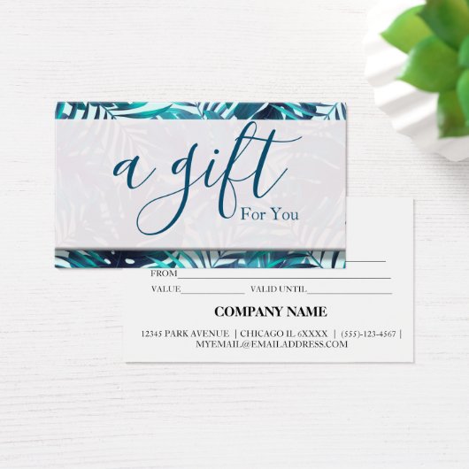 シンプルモダン商品券 (デスク)