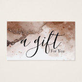 シンプルモダン商品券 (正面)