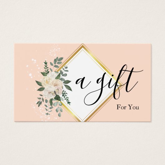 シンプルモダン商品券 (正面)