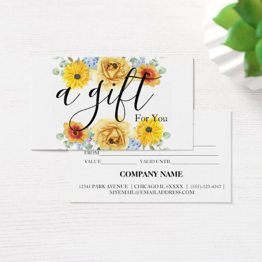 シンプルモダン商品券 (デスク)