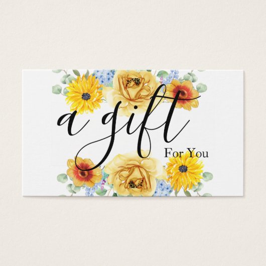 シンプルモダン商品券 (正面)