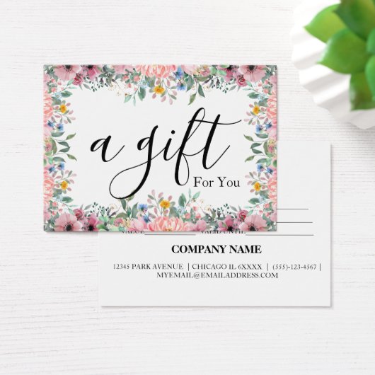 シンプルモダン商品券 (デスク)