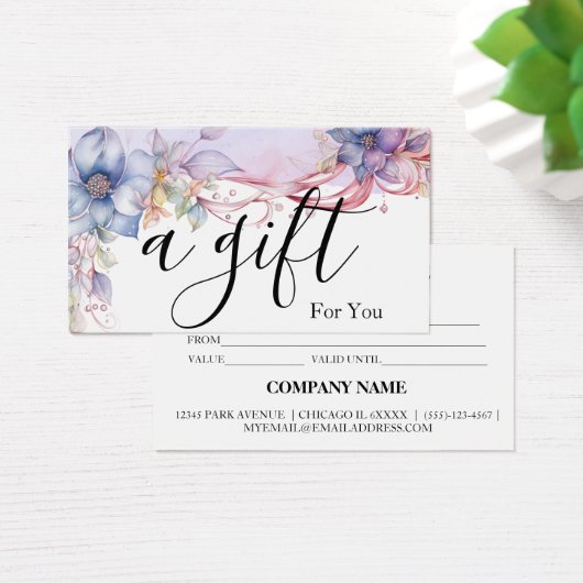 シンプルモダン商品券 (デスク)