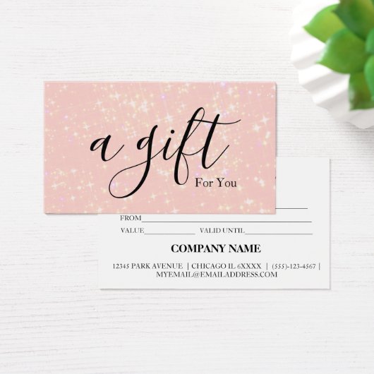 シンプルモダン商品券 (デスク)