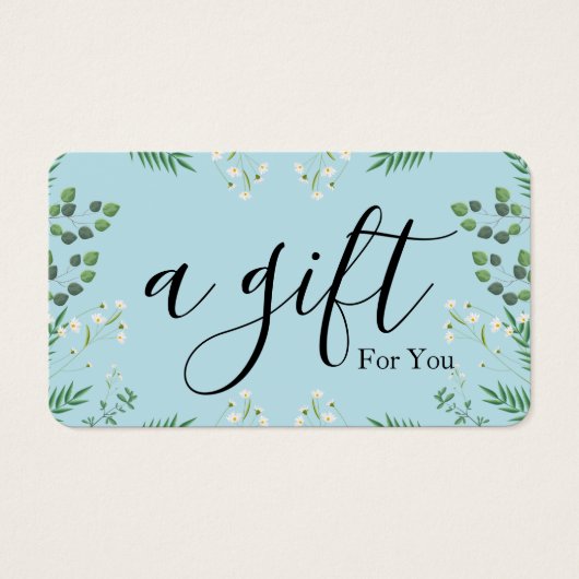 シンプルモダン商品券 (正面)