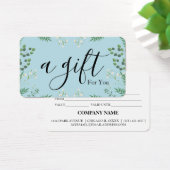 シンプルモダン商品券 (デスク)