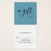 シンプルモダン商品券 (正面&裏面)