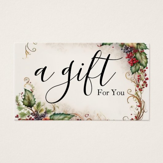 シンプルモダン商品券 (正面)