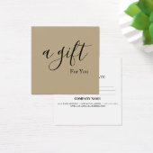 シンプルモダン商品券 (デスク)