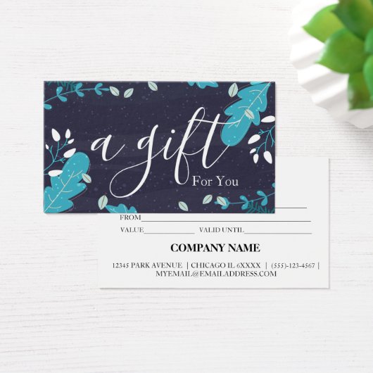 シンプルモダン商品券 (デスク)