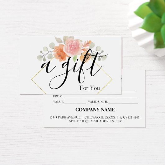 シンプルモダン商品券 (デスク)