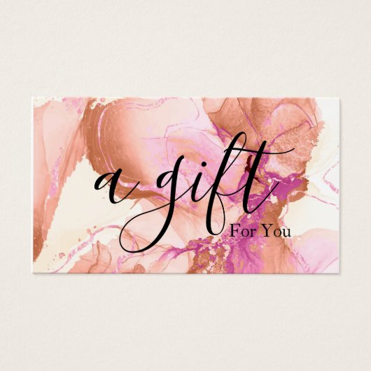 シンプルモダン商品券 (正面)