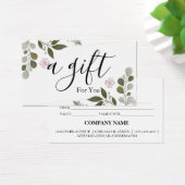 シンプルモダン商品券 (デスク)