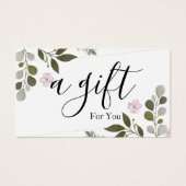 シンプルモダン商品券 (正面)