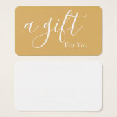 シンプルモダン商品券 (正面&裏面)