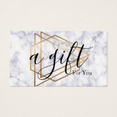 シンプルモダン商品券 (正面)