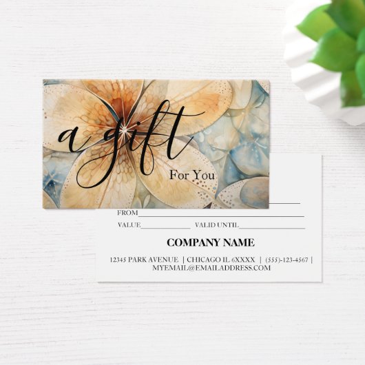 シンプルモダン商品券 (デスク)