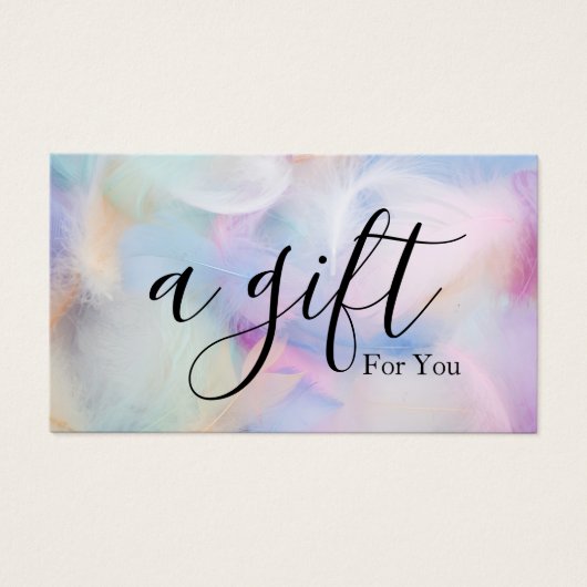 シンプルモダン商品券 (正面)