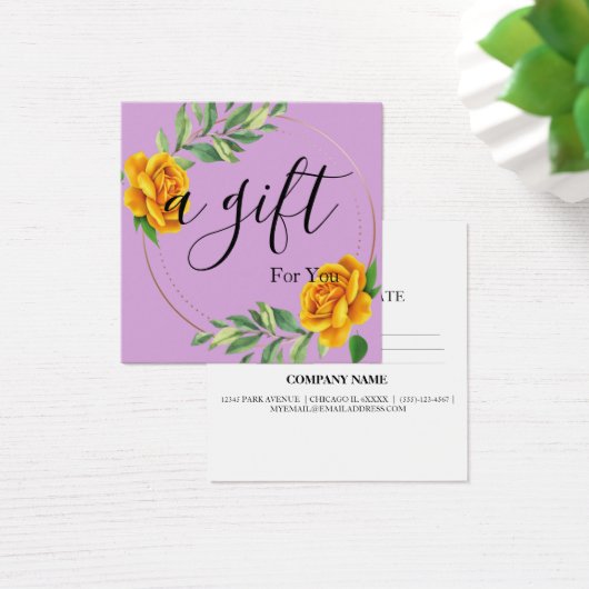 シンプルモダン商品券 (デスク)