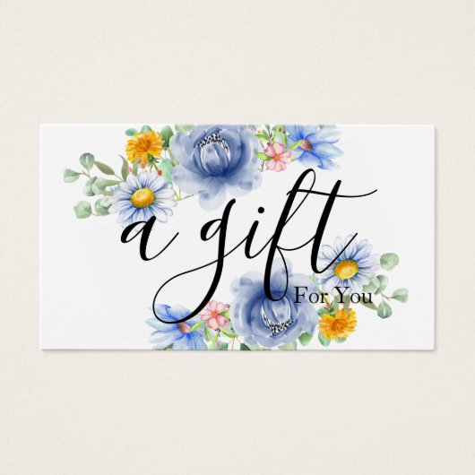 シンプルモダン商品券 (正面)