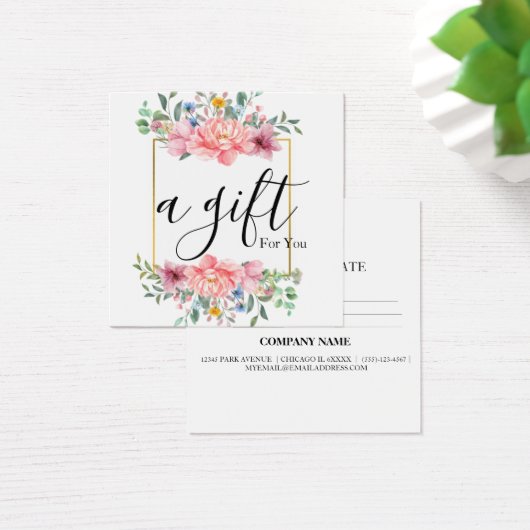 シンプルモダン商品券 (デスク)