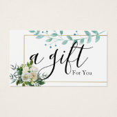 シンプルモダン商品券 (正面)