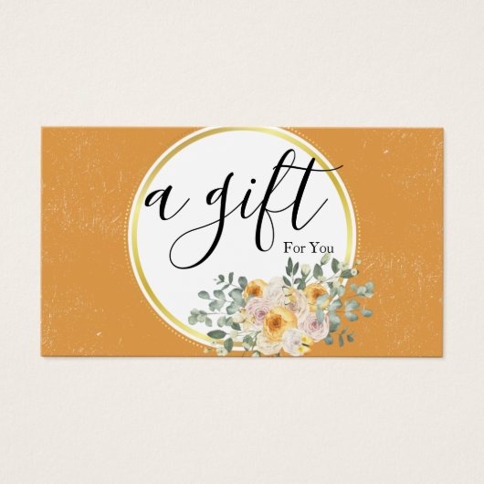 シンプルモダン商品券 (正面)