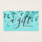 シンプルモダン商品券 (正面)