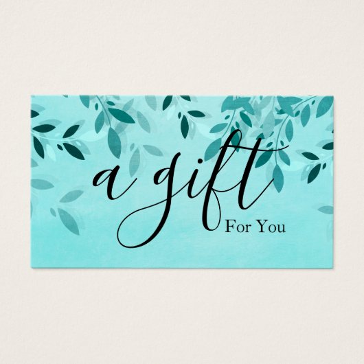 シンプルモダン商品券 (正面)